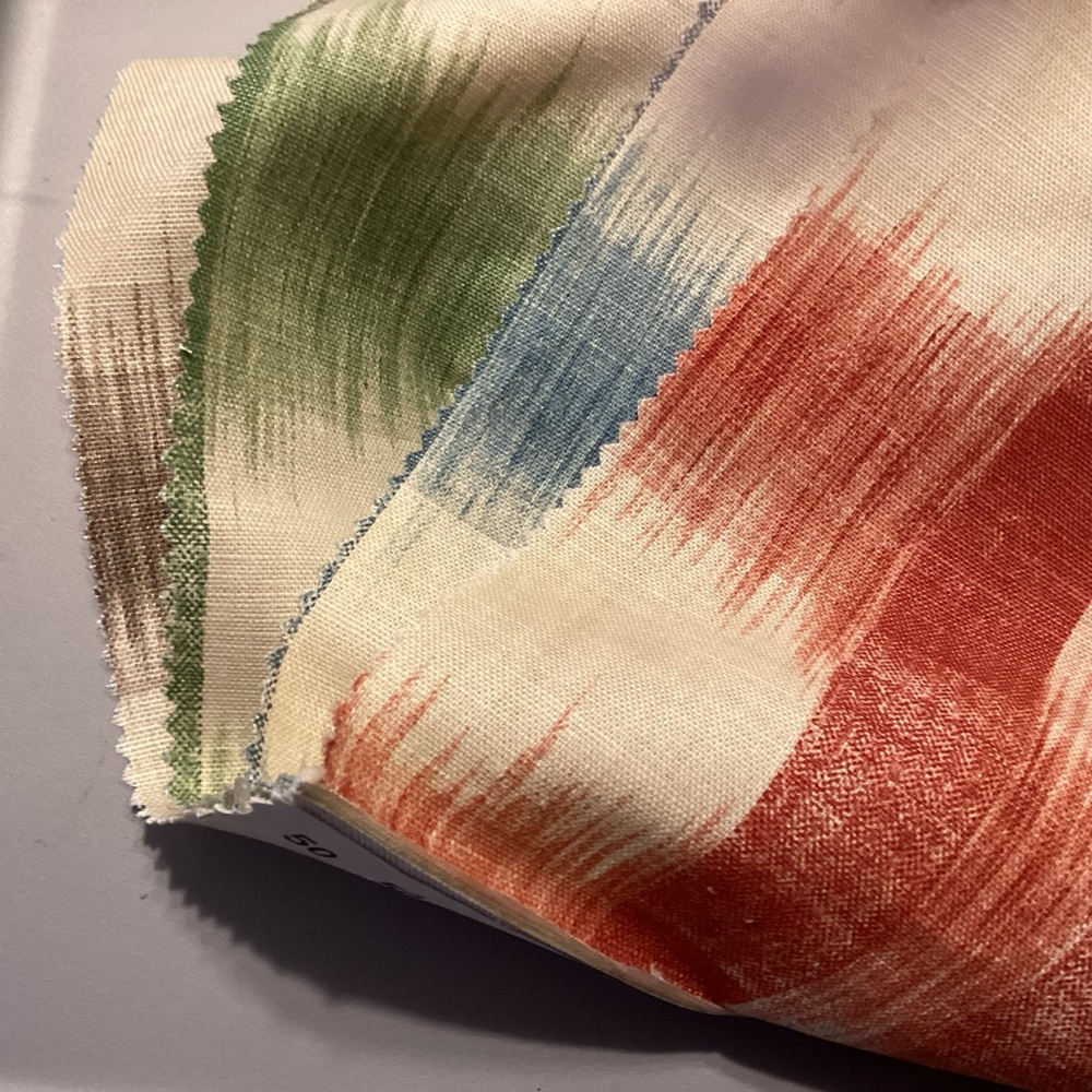 Williamsburg Raleigh Inkatha plaid upholstery samples 12” by 15”  in 4 colors - Picture 2 of 6